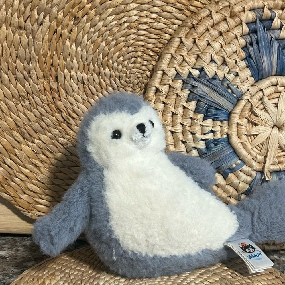 NWT jellycat nauticool Roly poly seal plush small